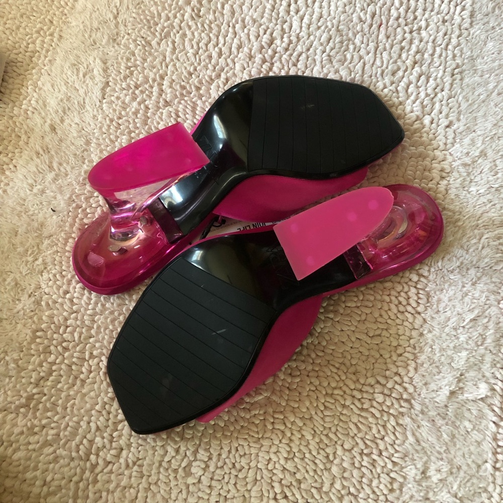 zara HEELED METHACRYLATE SANDALS - Picture 9 of 9